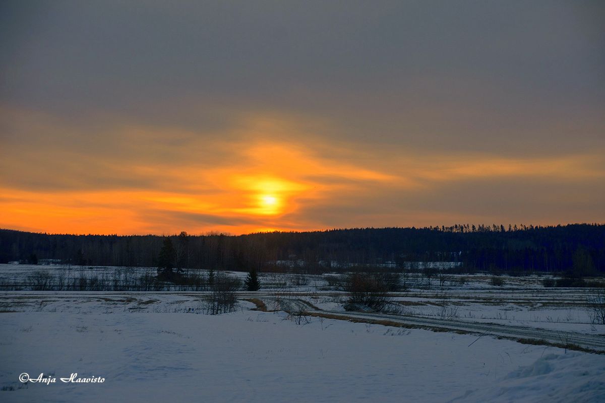 The rising of the sun