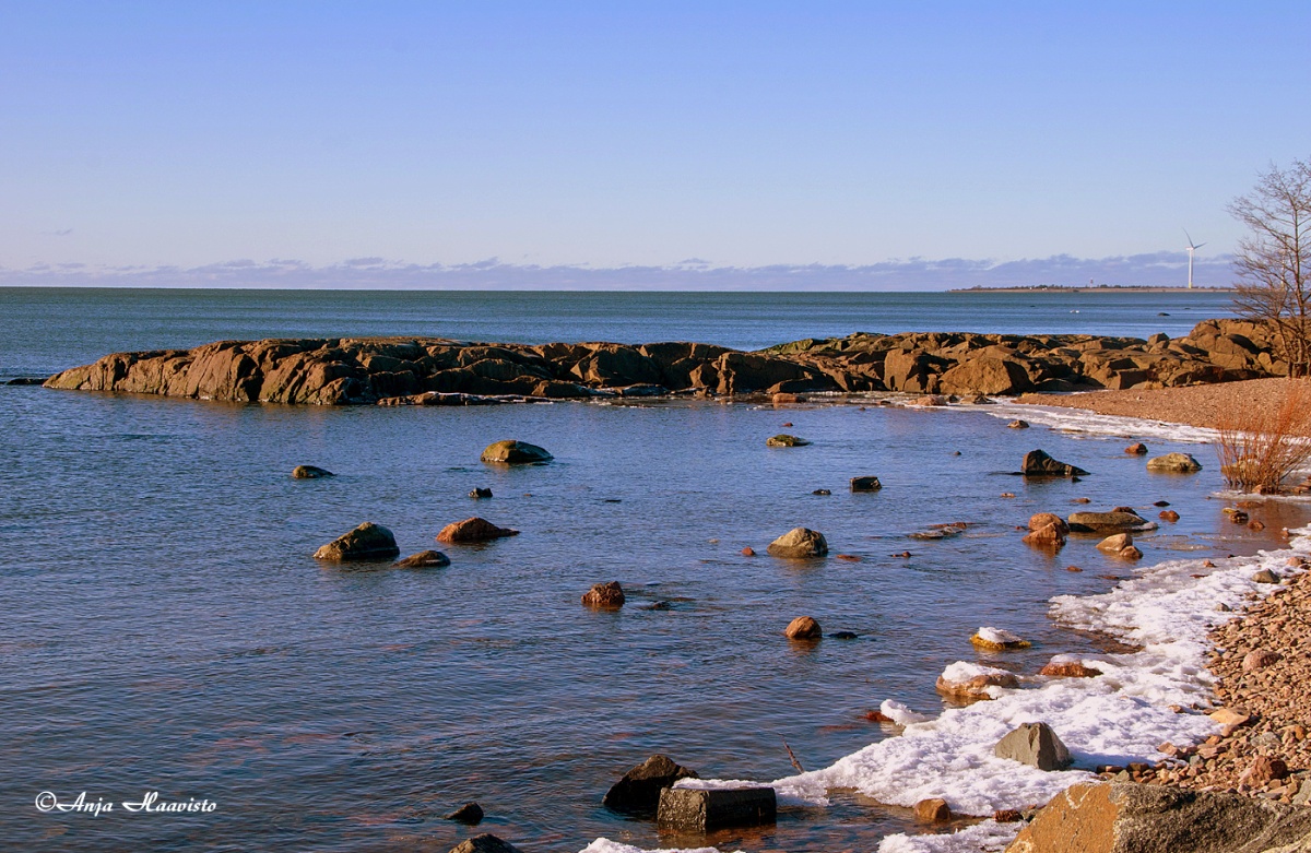 Beautiful beach in Uusikaupunki, Finland.