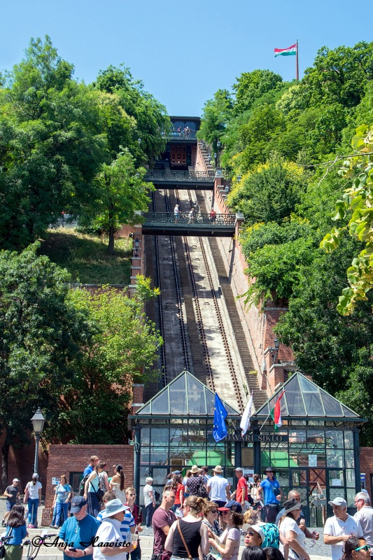 Buda Hill Funicular in Budapest.