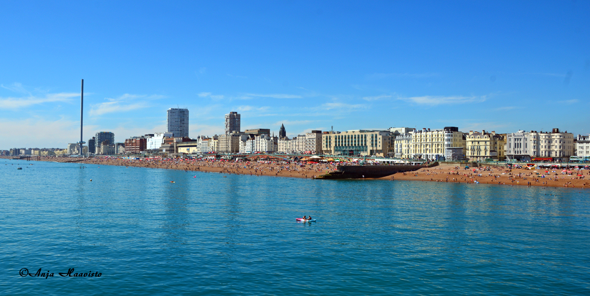 Brighton City Beach in Uk.